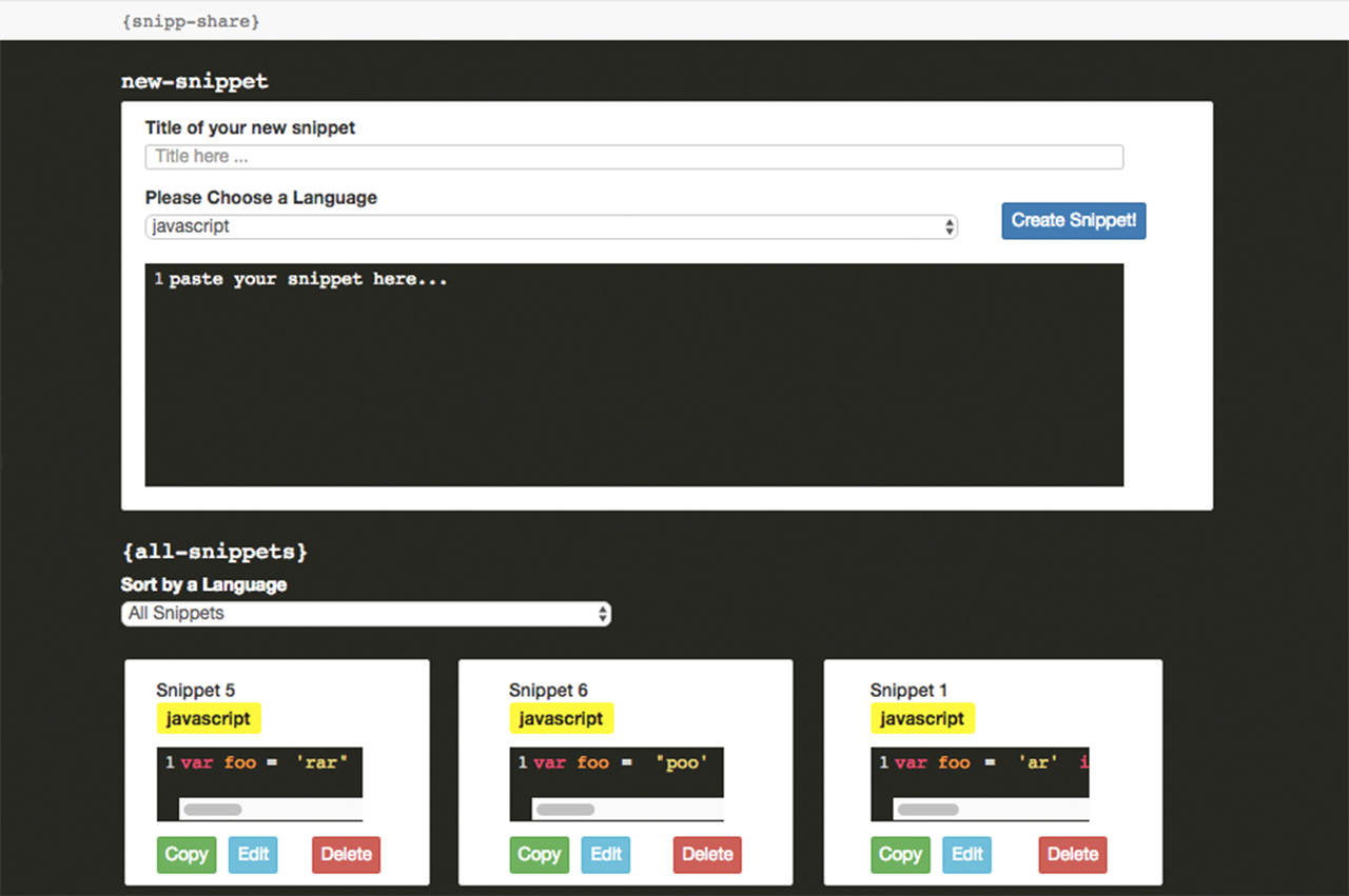 Snip-share project